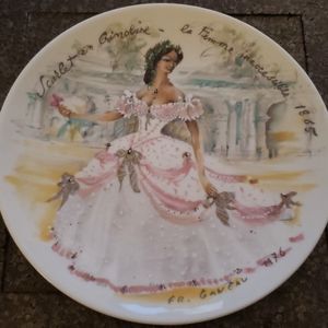 Limoges plate #1 Les Femmes Du Siecle